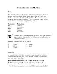 Final Exam Review