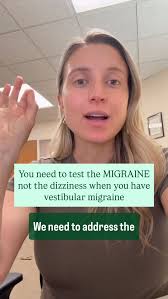 Treat the MIGRAINE not the dizziness., And no, migraine is not a headache.  , Comment VM below to learn more!!, And yes, I see my typo!! It should say  treat, not test!, #Vestibular #vestibularmigraine ...
