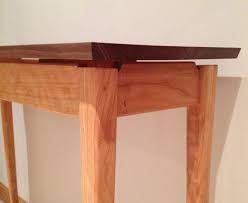 Custom Handmade Curved Leg Sofa Hall Table With Floating Top Sofa Table Design Foyer Furniture Hall Table