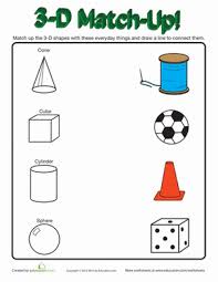 3d Shapes In Real Life Worksheet Education Com Shapes Worksheets 3d Shapes Worksheets Shapes Kindergarten