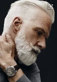 Groomed Beard Older Mens Hairstyles Old Man Haircut Grey Hair Men