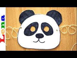 Erinnern sie sich an dem film kung fu panda? Panda Maske Basteln How To Make A Panda Mask Kak Sdelat Masku Pandy Youtube