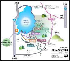 鯉魚潭步道地圖 station map recreation area map