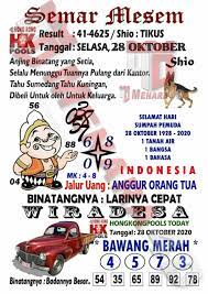 Syair Hongkong 28 Oktober 2020 Selamat Tahu Hong Kong