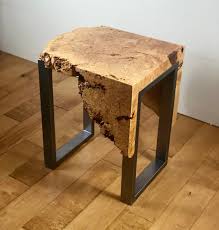In Stock Maple Burl Live Edge Waterfall End Table Live Edge Table Modern End Table Live Edge Furni Rustic End Tables Live Edge Furniture Burled Wood Table