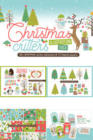 Download Christmas Critters Pack Graphic By Reg Silva Art Shop Creative Fabrica Holiday Graphics Christmas Tree With Gifts Art Shop SVG Cut Files