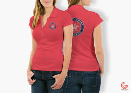 Free Woman With Polo T Shirt Mockup Psd 3 Polo Shirt Women Polo T Shirts T Shirts For Women