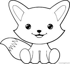How about giving them some interesting yet fun pictures to color? Cute Fox Coloring Pages Coloringall