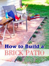 Easy to follow paver patio installation guide. How To Build A Brick Patio The Scrap Shoppe