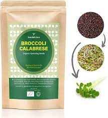 Broccoli Calabrese Organic Sprout Seeds 500 G High Sulforaphane Content High Germination Capacity To Micro Green Fast Growing Sprout Superfood In 6 Days Amazon De Garden