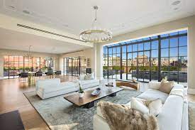 In New York S Famed Puck Building A Two Story Penthouse Is Listed For 58 5 Million Elegant Living Room Design Luxury Apartments Home