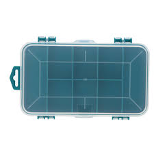 13 Grilles En Plastique Outils Boite De Rangement Bijoux Perles Vis De Stockage Cas Double Cote Petit Electronique Outils Titulaire Vert Boite Plastic Tool Box Multifunction Tool Fishing Tackle Box
