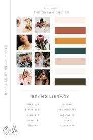 Brand Board Template Mood Board Template Branding Canva Template Canva Brand Mood Boar Wedding Photographer Branding Unique Branding Earthy Branding