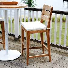 Bar and counter stool seating for indoors or out. Beespoke Catalina Outdoor 30 Teak Patio Bar Stool With Cushion Wayfair