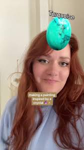 this was a tricky one.. but worth it because im happy with the finished  piece. 🥹 i tried to play off of both the coloring and the name of the  crystal, hopefully you can tell how! #natureinspiredartist ...