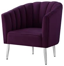 Create an inviting atmosphere with new living room chairs. Nicole Miller Bodhi Velvet Accent Chair Channel Tufted Back Midcentury Armchairs And Accent Chairs By Inspired Home Houzz