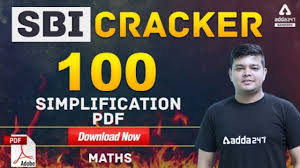 They provide ace book series for ssc aspirants. Sbi Clerk 2021 100 Simplification Pdf Sbi Cracker Maths Adda247 Youtube