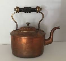 Antique Cooper Tea Kettle Made In England Oval Shaped Etsy In 2021 Tea Kettle Copper Tea Kettle Tea Pots Vintage