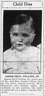 James Cecil Collins, Jr. dies.