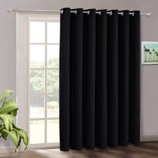 Sheers let in natural light while still providing privacy. Ryb Home Extra Wide Curtain 100 Inch Temporary Portable Sliding Glass Door Curtains Heavy Duty Light Block Insulated Large Window Decor For Bedroom Dining Office Sunroom Backdrop 100 X 84 Black