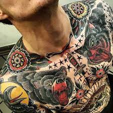 101 Best Chest Tattoos For Men Cool Ideas Designs 2021 Guide Cool Chest Tattoos Chest Tattoo Men Chest Tattoo Ideas