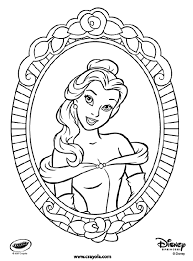 Beauty and the beast coloring pages. Disney Princess Belle Coloring Page Crayola Com