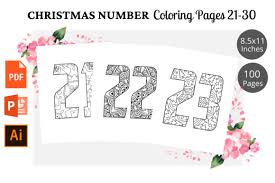 Plus, it's an easy way to celebrate each season or special holidays. Christmas Number Coloring Page 21 30 Grafico Por Kdpwarrior Creative Fabrica