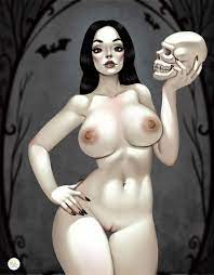 Morticia naked