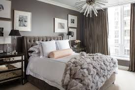 But there's something dark and cozy about this dark green. Gray Glam Bedroom Design Ideas