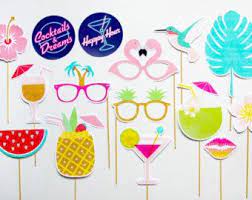 Pineapple Party Decorations Props Tropical Party Hawaiian Luau Summer Party Printable Instant Download Tropisch Feest Feestartikelen Zomerknutsels