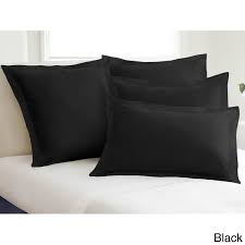 Add the perfect finishing touch to your bed with our decorative pillow shams and elegant bed skirts for double, queen, and king sized beds. Cotton Blend Poplin Tailored Decorative Pillow Shams Pack Of 2 On Sale Overstock 3730987