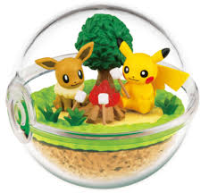 Pikachu Eevee Pokemon Center Terrarium Pokemon Terrarium Pikachu Eevee