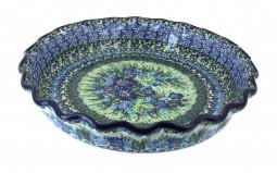 Plus, this plate was designed with superior heat retention so your chicken potpie stays warm all throughout dinner. Blue Rose Polish Pottery Pie Plate