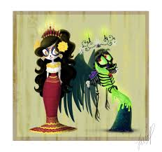 La Muerte And Xibalba Poisk V Google Festa No Ceu Desenho Ilustracao
