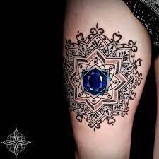 Coen Mitchell S Mosaic Flow Gem Tattoo Nazar Tattoo Mandala Tattoo Design