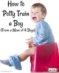 How To Potty Train A Boy From A Mom Of 4 Boys Boys Potty Potty Training Boys Toddler Potty Training