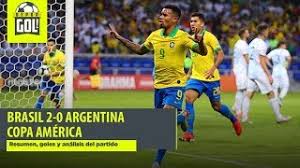 'la pulga' disparará en el templo carioca la. Brasil Vs Argentina 2 0 Resumen Goles Y Analisis Por Copa America 2019 Youtube