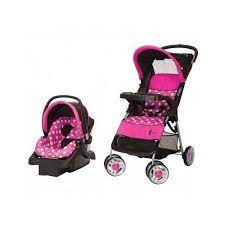 Minnie Mouse Infant Travel System Stroller And Carseat Disney Baby Disney Baby Gear Baby Car Seats Baby Gear Stroller