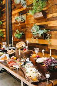 Organic Glamour Inspiration Shoot Wiup Wedding Food Bars Wedding Food Stations Wedding Reception Food