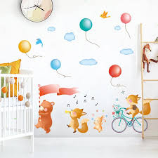 Buy Kindergarten Boy Baby Room Wall Decoration Small Animal Stickers Music Symbol Color Balloon Sticker At Affordable Prices Free Shipping Real Reviews With Photos Joom