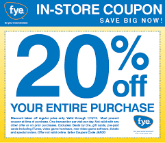 Gift card prices vary based on the amount purchased. Twec Fye Suncoast In Store Backstage Pass Coupons Thread Page 21 Dvd Talk Forum