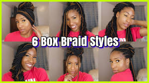Premiere of blackkklansman for a special reason, according to her hairstylist lacy redway. 6 Cute And Different Box Braid Hairstyles How To Style Box Braids Protective Styling Tutorial Youtube