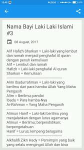 Nama yang satu ini juga terdapat di dalam alquran. Nama Bayi Laki Laki Islami Artinya Fur Android Apk Herunterladen