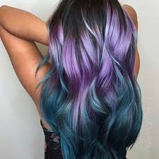 Purple Fade Ombre Mermaid Hair Color Purple Ombre Hair Blue Ombre Hair
