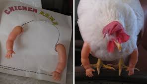 This is sarah from barnsley, and she wants to turn her fiancé's car into a chicken nugget. Apparently You Can Buy Arms For Your Chicken Bored Panda