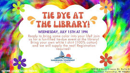 Tie Dye at the Library!