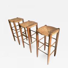 Find the perfect home furnishings at hayneedle, where you can buy online while you explore our room designs and curated looks for tips, ideas & inspiration to help you along the way. Set Three Rush Bar Stools Charlotte Perriand Bar Stool Seating Galerie Andre Hayat