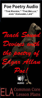 This Is A Useful Little Page For Teaching Edgar Allan Poe Poetry And Sound Devices The Graphic Orga Teaching Sound Sound Devices In Poetry Poetry Lesson Plans