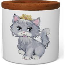 Wuw Prenses Kedi Ahsap Kapakli Seramik Kalemlik Fiyati