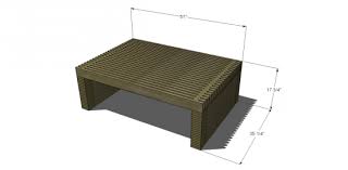Frustrated at the 249£ price tag of the legion pallet table offered by made.com and think you can do an equally decent job yourself? Free Diy Furniture Plans To Build A Reclaimed Timber Slat Coffee Table The Design Confidential